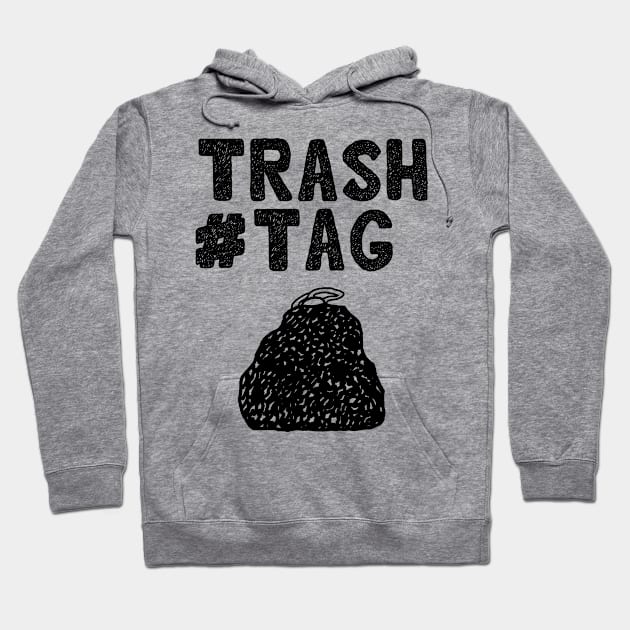 Trashtag hand drawn design version 2 Hoodie by KritwanBlue